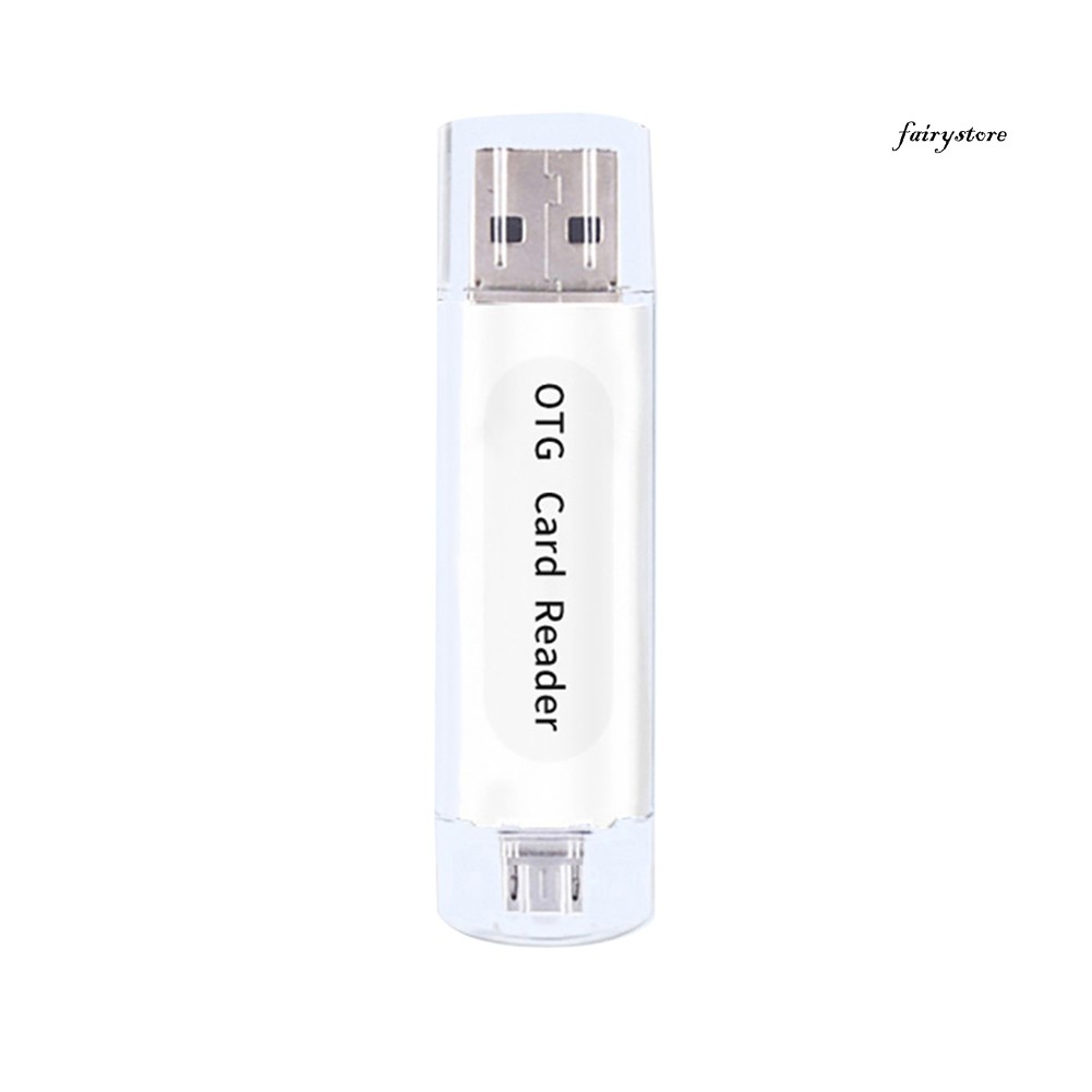 Đầu Đọc Thẻ Nhớ Fs + Usb 2.0 Otg 2 Trong 1 Cho Pc / Android