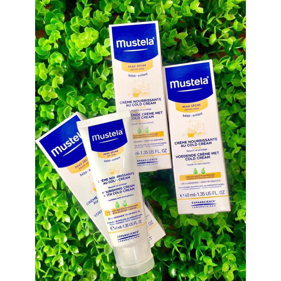 [CHÍNH HÃNG] Kem Dưỡng Da Mặt Cho Trẻ Sơ Sinh &amp; Em Bé Da Khô Mustela 40ml #MYPHAMGIARE