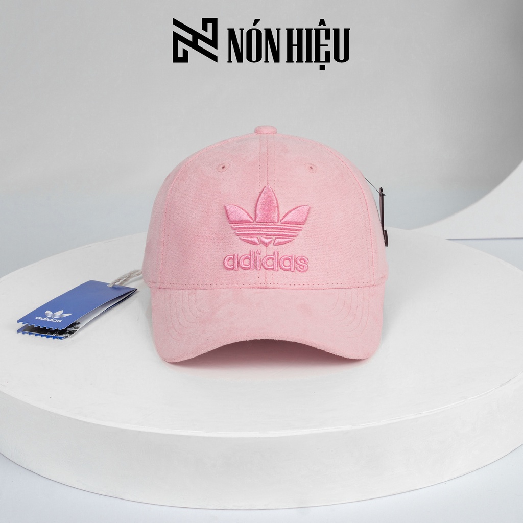 Mũ lưỡi trai Da lộn Hồng - Made in Thái Lan Full Tem Mark hãng