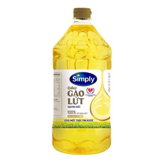 Dầu ăn simply gạo lứt 2l