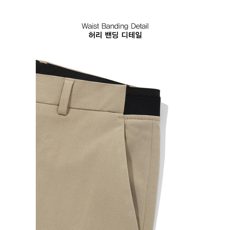 Quần âu dài PARTS Slim Crop Tapered xuất Hàn