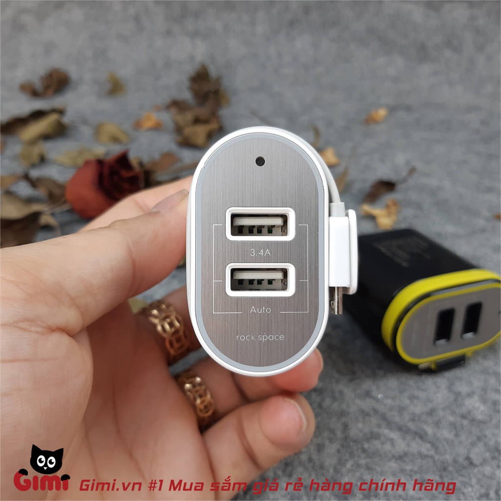 [Quickcharge Chính hãng] Củ sạc nhanh Adapter Rock Space RWC0214