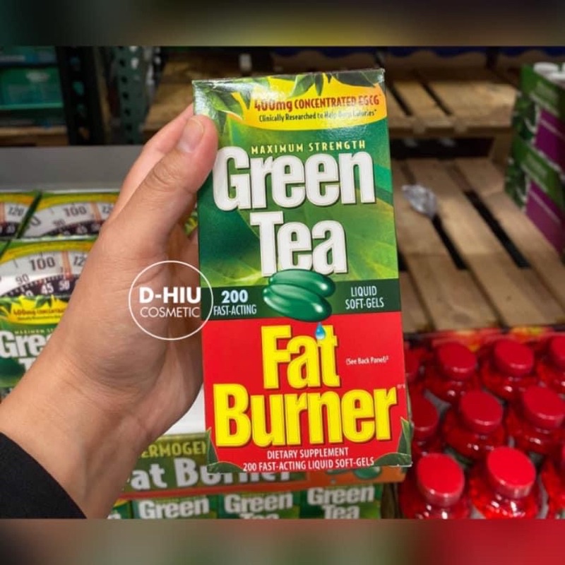Viên Uống Giảm Cân Trà Xanh Green Tea Fat Burner 400mg 200 Viên (Chuẩn Hàng Mỹ)