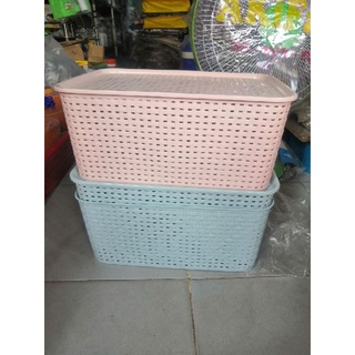 Combo 2 rổ vuông có nắp