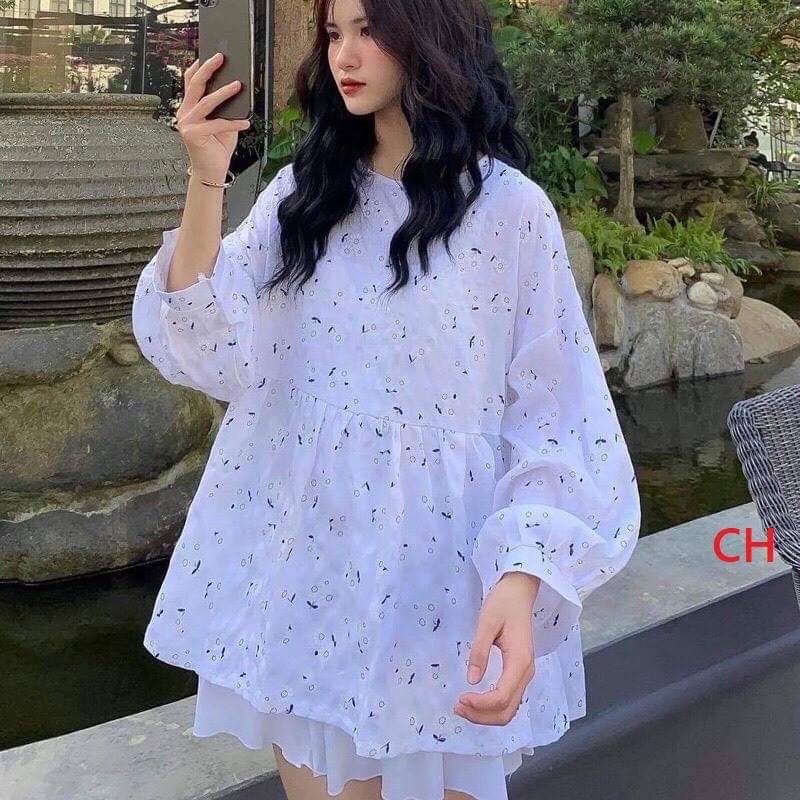 Áo babydon hoa nhí CH12