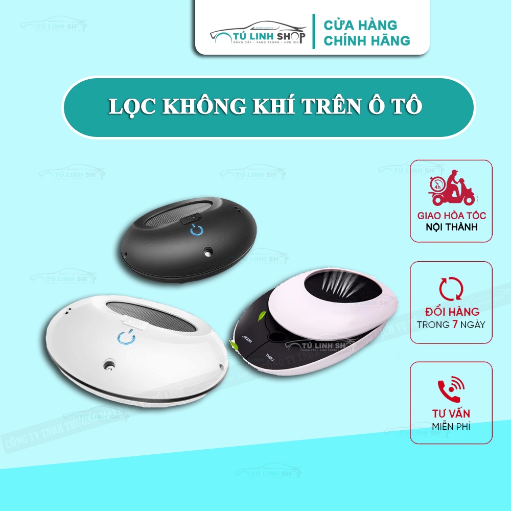 Máy lọc không khí ô tô chạy năng lượng mặt trời Syndra