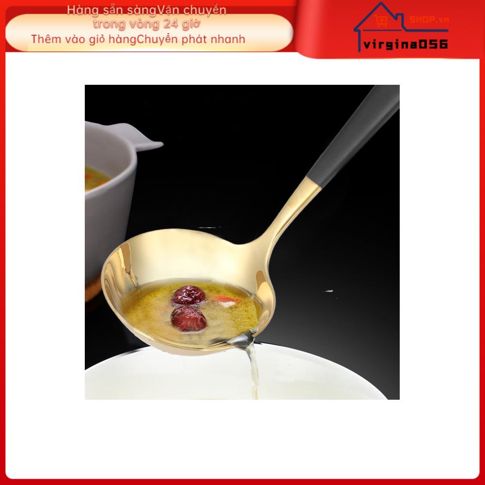 Muỗng súp tròn bằng thép không gỉ 304 tiện lợi cho nhà bếp gia đình