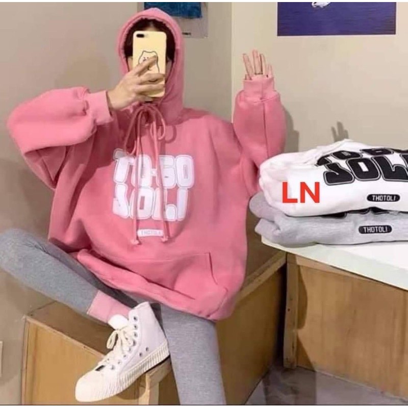 Áo hoodie TO GO ép nổi LN12