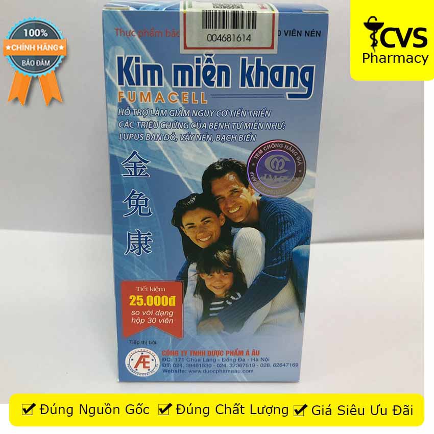Kim Miễn Khang Hộp 90 Viên - Hỗ Trợ Phục Hồi Hệ Miễn Dịch