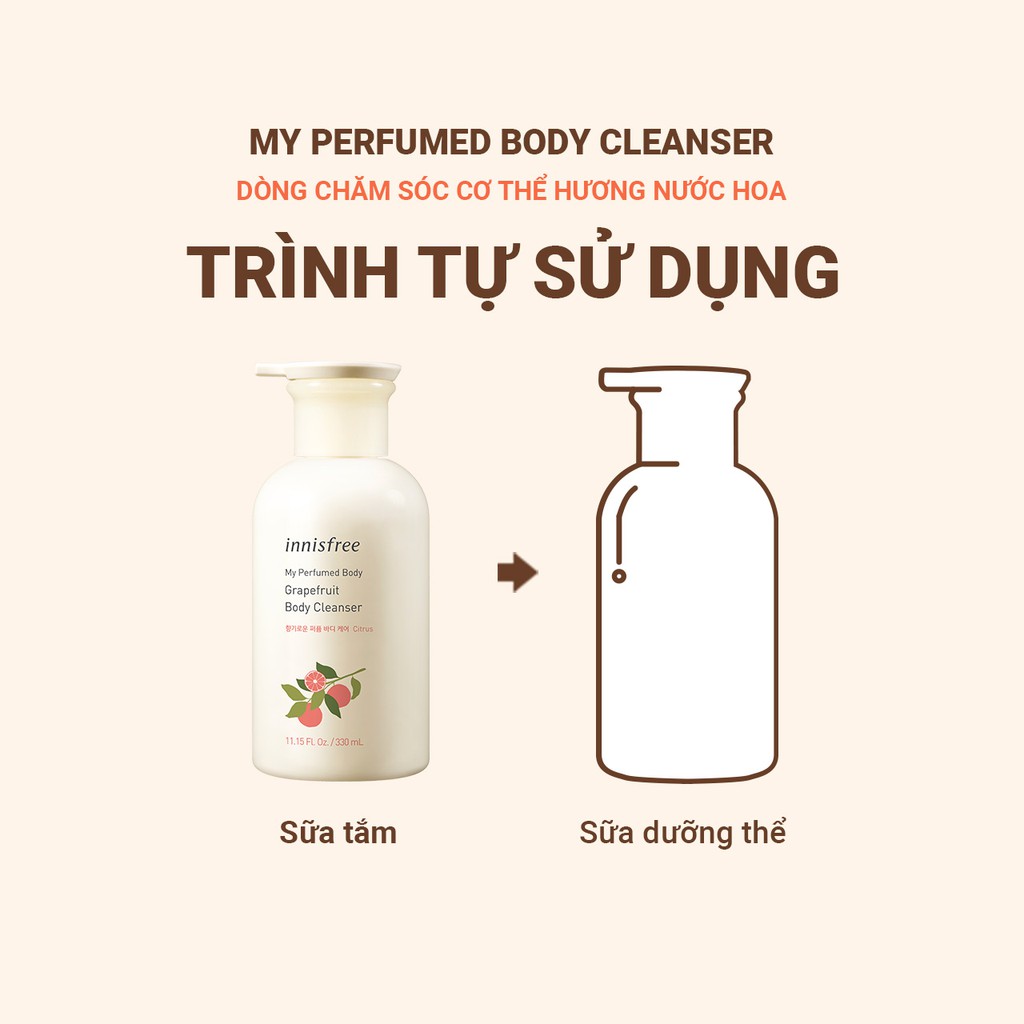 Sữa tắm hương nước hoa innisfree My Perfumed Body Cleanser 330ml