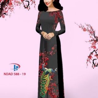 Vải áo dài tằm ý in 3D cho khách áo