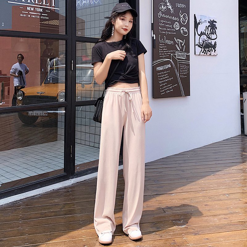 Quần Culottes Thun Tăm Ống Rộng ❤️ Quần thun tăm nữ ống rộng dáng dài style Korea Siêu Hot ❤️