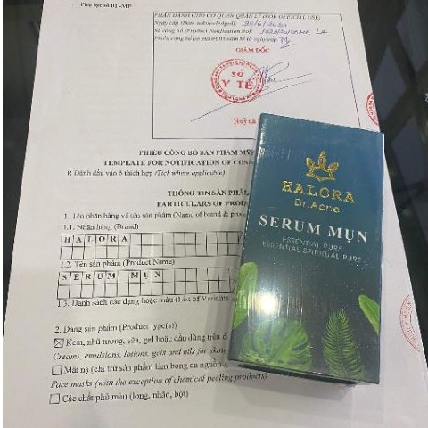 Serum Mụn Haloro Giúp Ngăn Ngửa Các loại Mụn, Dị Ứng Da, Thâm Sạm Nám [ CHÍNH HÃNG] Liệu Trình Chăm Sóc Da Mụn Tại Spa