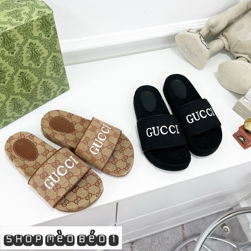 Dép gc quai ngang hoạ tiết fullbox