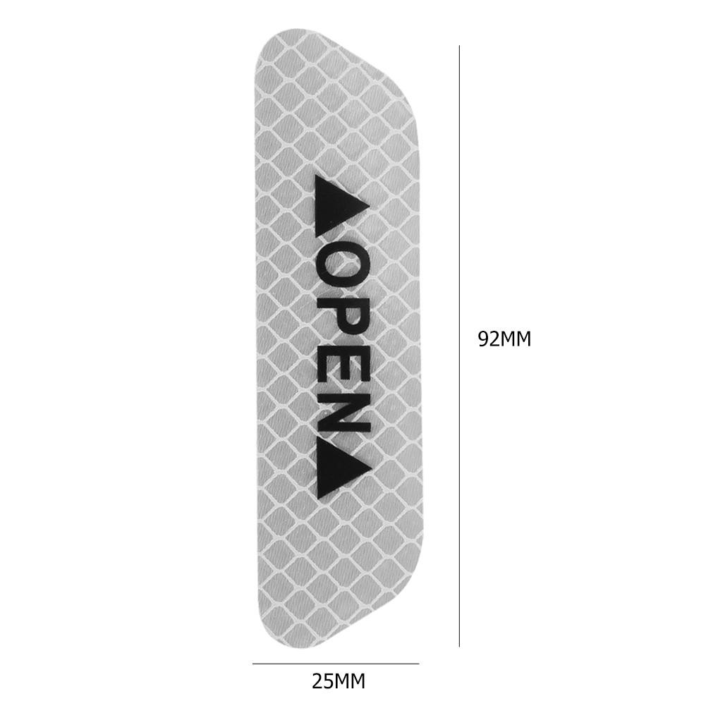 Bộ 4 Miếng Dán Phản Quang Cảnh Báo Cho Cửa Xe Hơi