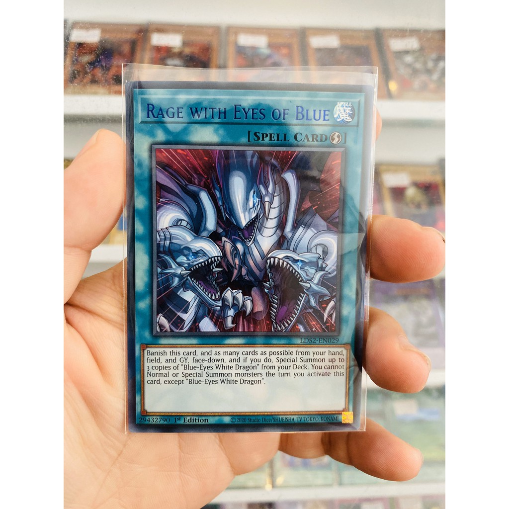 Thẻ Bài YugiOh! Mã LDS2-EN029 - Rage with Eyes of Blue - Ultra Rare  - 1st Edition