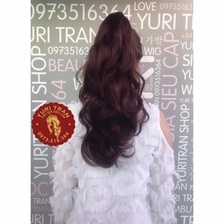 [TỰ CHỤP 100%] Tóc giả YuriTran (ngoặm lọn bồng tầng)