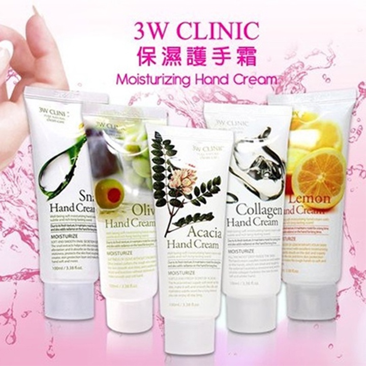 Kem Dưỡng Da Tay 3W Clinic Hand Cream 100ml