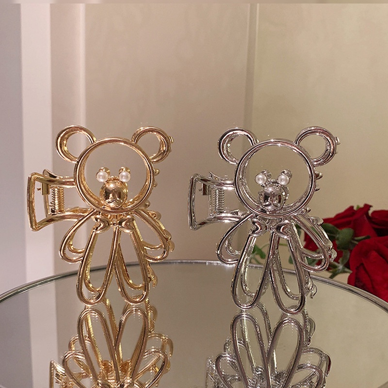 Kẹp tóc đuôi ngựa hình chú gấu xinh xắn thời trang Hàn Quốc