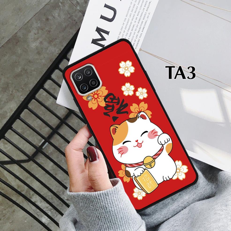 Ốp lưng Samsung A12 - Samsung A22 (4G/5G) / M32 mặt lưng in hình tết may mắn đáng yêu, ép kính, chống bẩn, cực xinh