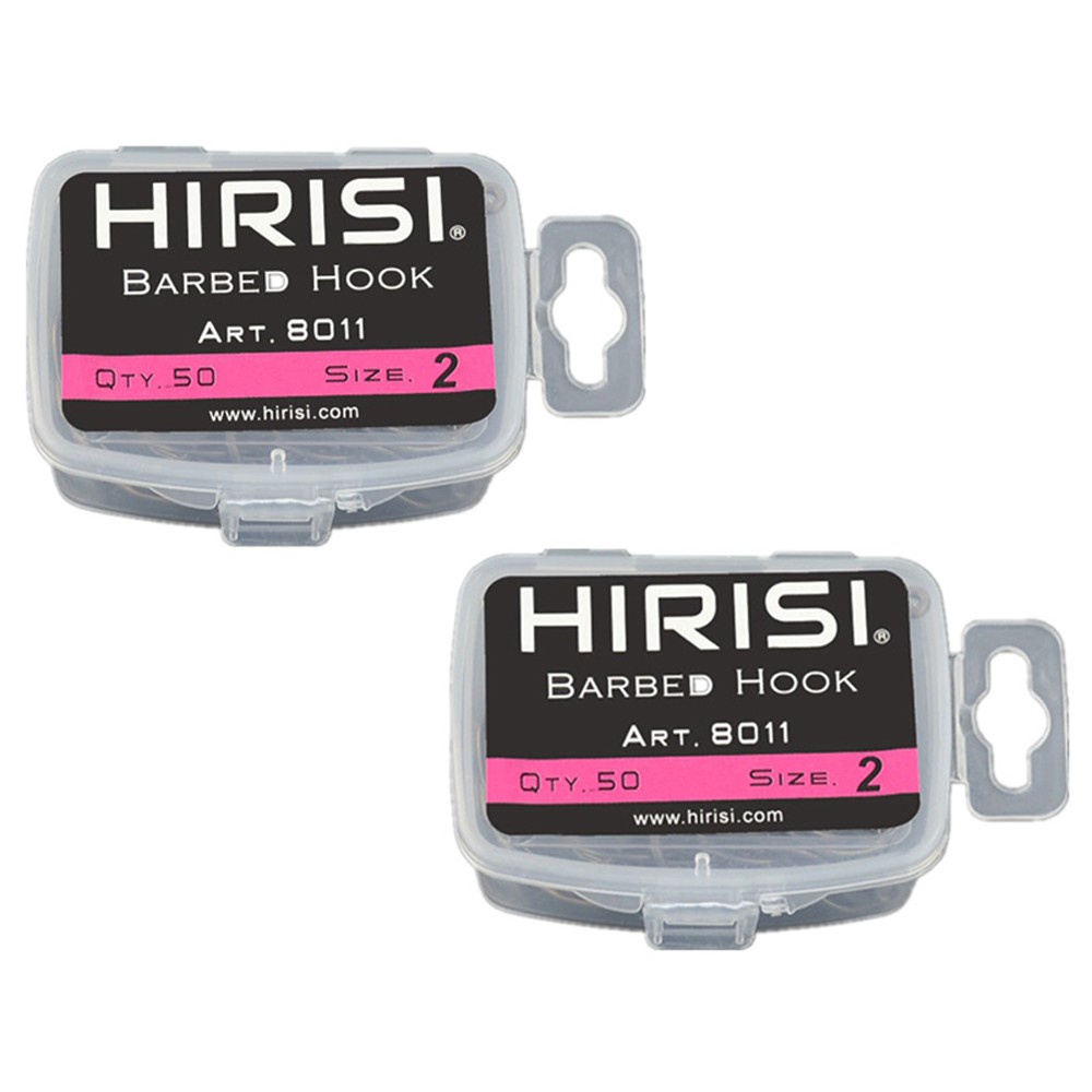 50 móc câu cá 8011 bằng thép không gỉ chống ăn mòn kèm hộp đựng