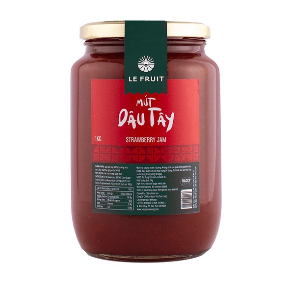 MỨT DÂU TÂY  #LEFRUIT - Hủ 1Kg