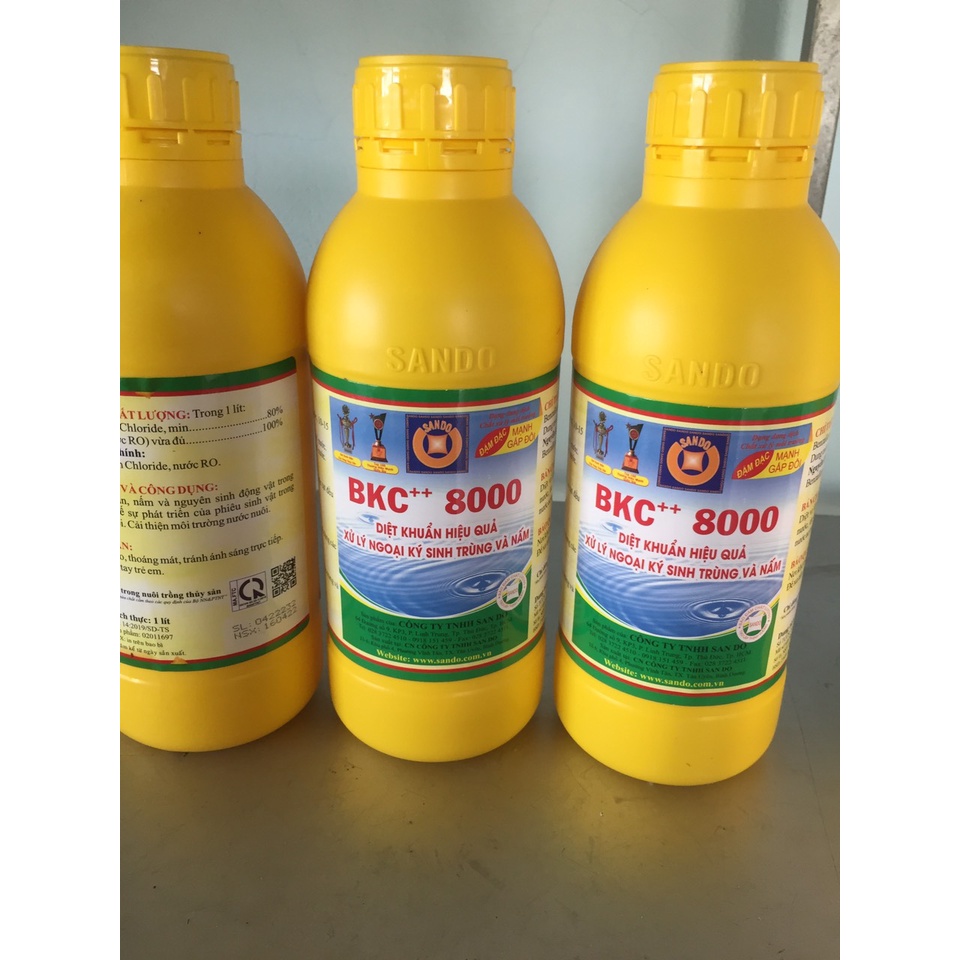 Chai sát khuẩn thuỷ sản BKC loại 1 lít