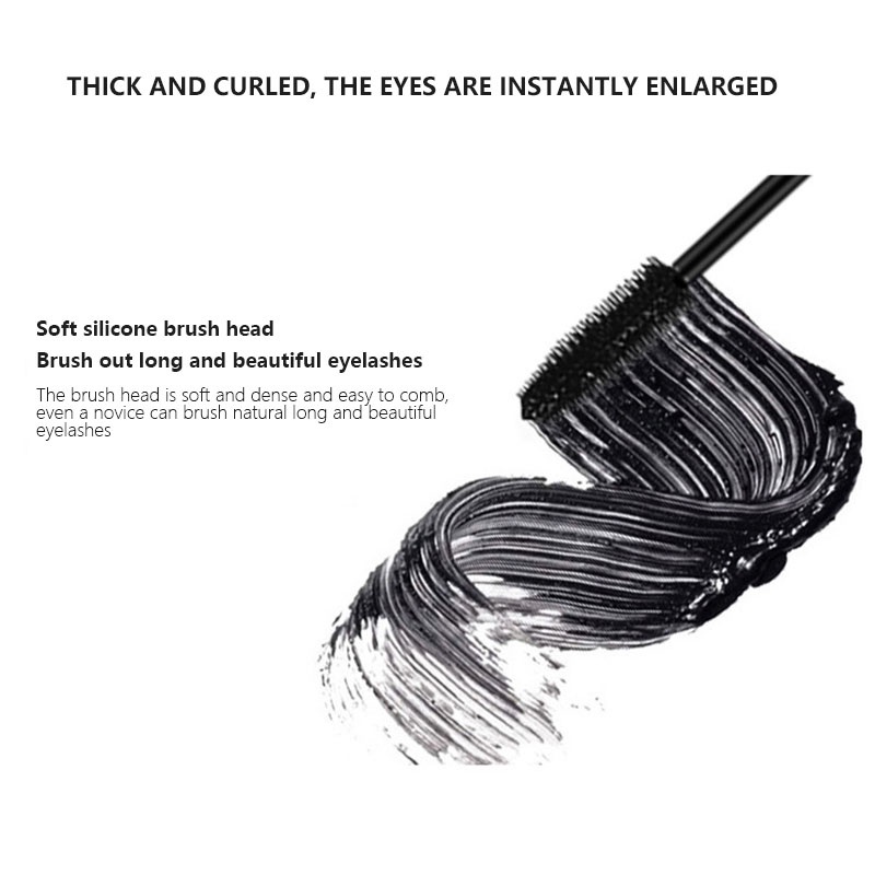 Mascara 4D Trang Điểm Chuyên Nghiệp Cho Hàng Mi Dày Dài Và Cong Với Vỏ Đính Kim Cương Lấp Lánh Chống Thấ