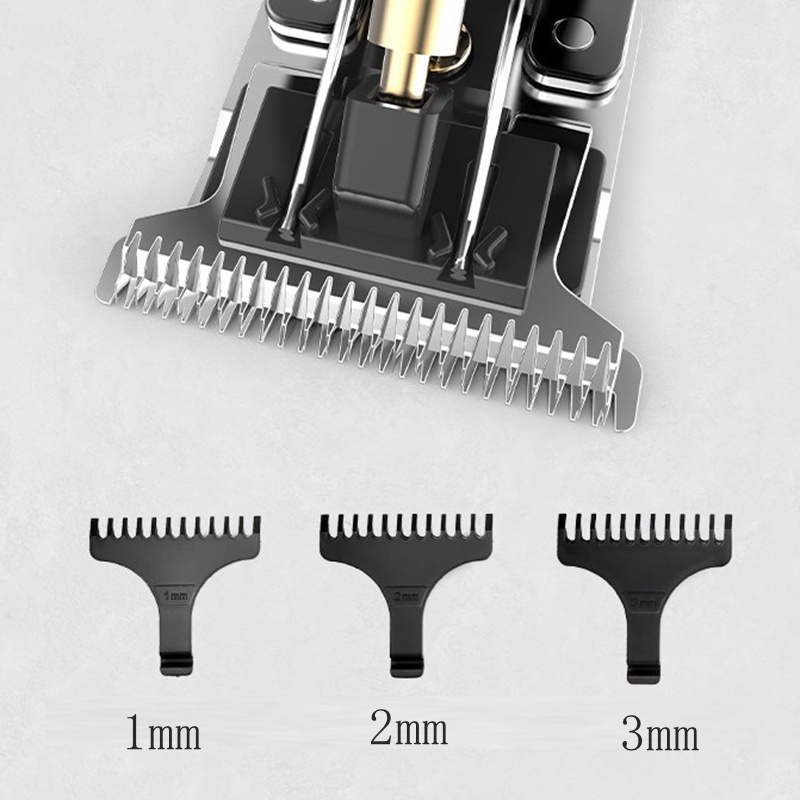 Tông đơ cắt tóc Kemei màn hình LCD có thể sạc lại sử dụng tiện lợi