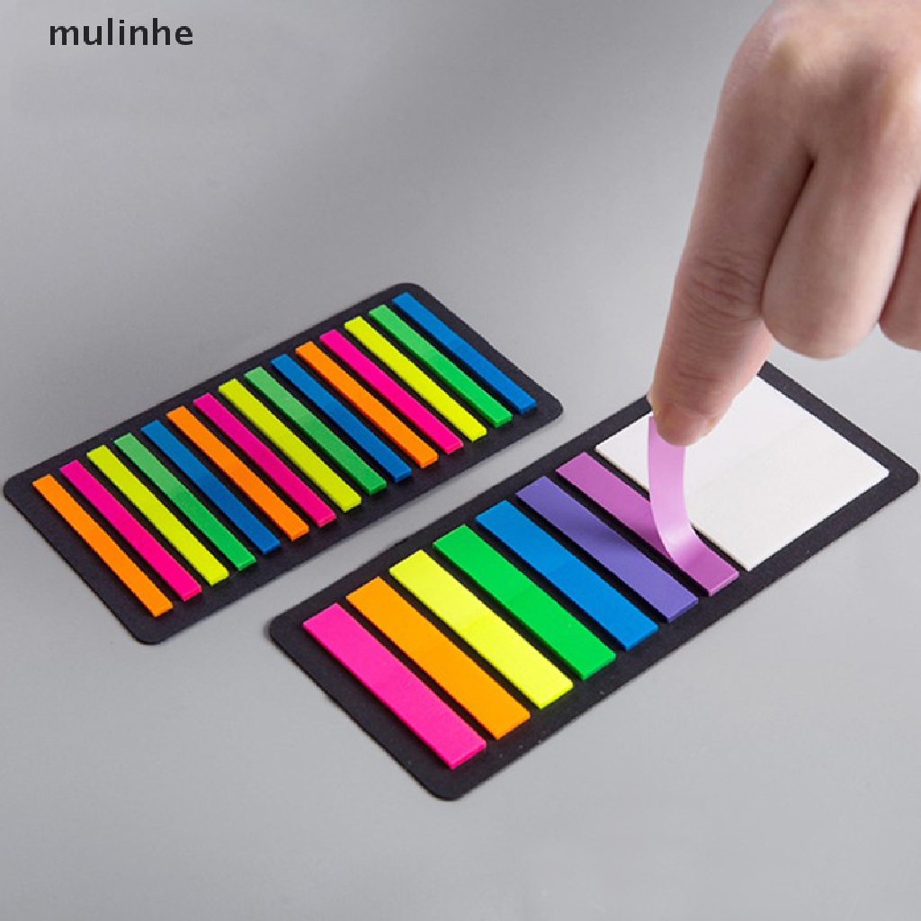 Set 160 / 300 Giấy Ghi Chú Màu Dạ Quang Trong Suốt