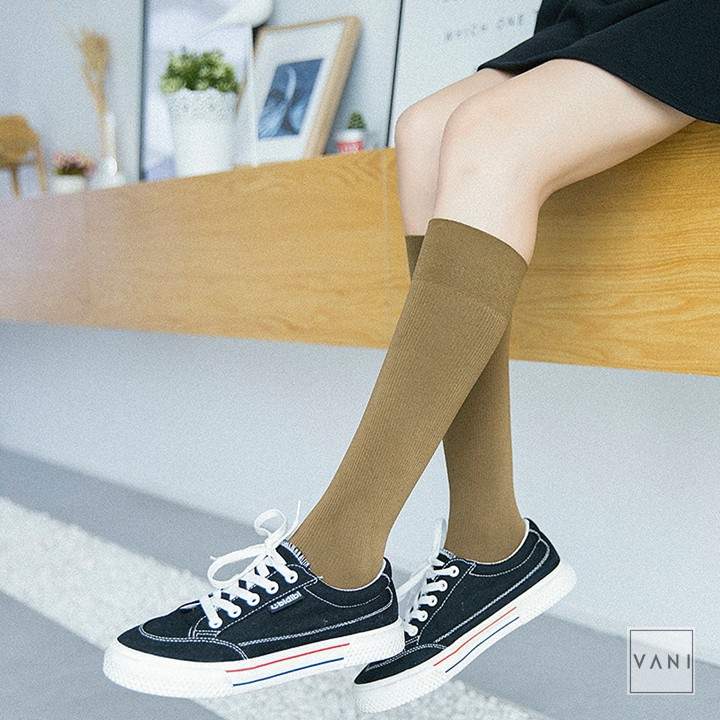 Tất Vớ Bo Đầu Gối Trơn Mềm Mịn Co Giãn Nữ Sinh - Vani Store