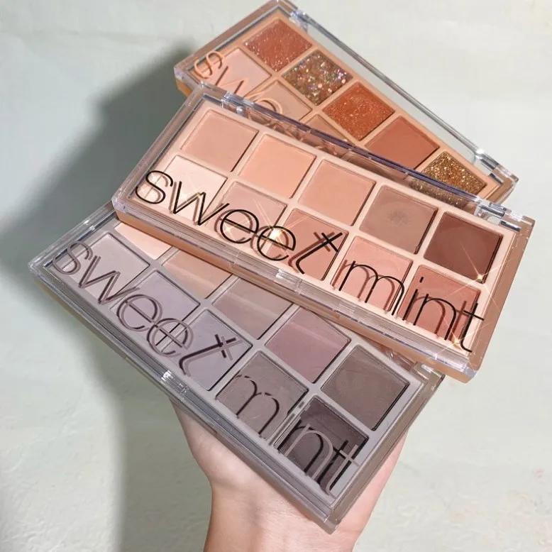 Bảng Phấn Mắt/Má Hồng/Bắt Sáng/Tạo Khối Kháng Nước Mịn Mượt Tông Nhũ/Vàng Ngọc Trai Ngọt Ngào