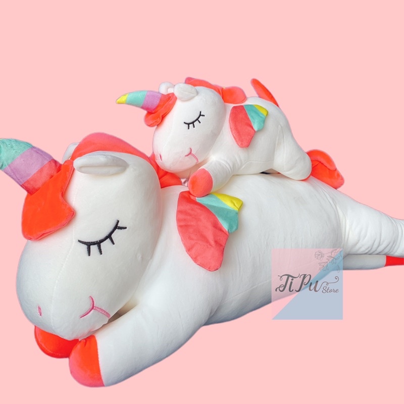Gấu bông ngựa Pony unicorn cao cấp 40-100cm