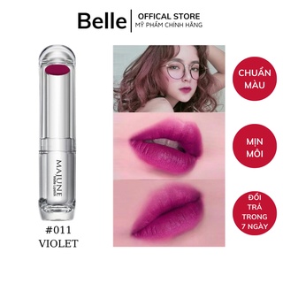 Son lì dưỡng môi chính hãng MAJUNE màu VIOLET lâu trôi, mềm mịn môi, màu sắc tươi tắn không làm khô môi 4g mã 011