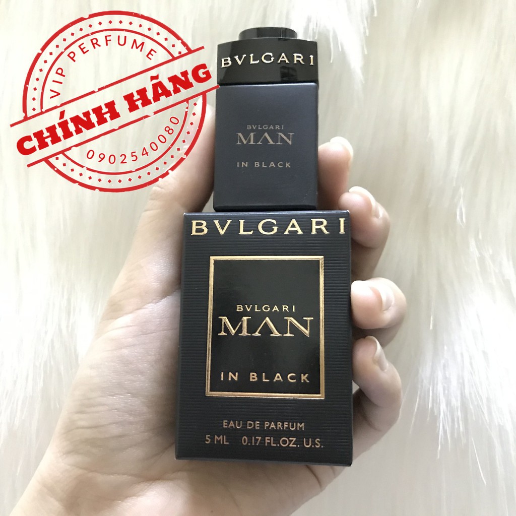 [ mini ] Nước hoa nam chính hãng Bvlgari Man In Black EDP 5ml