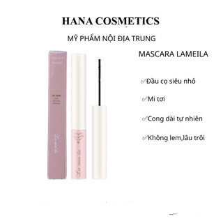 Mascara siêu mảnh Lameila chuốt mi dài mịn hàng nội địa Trung vỏ hồng