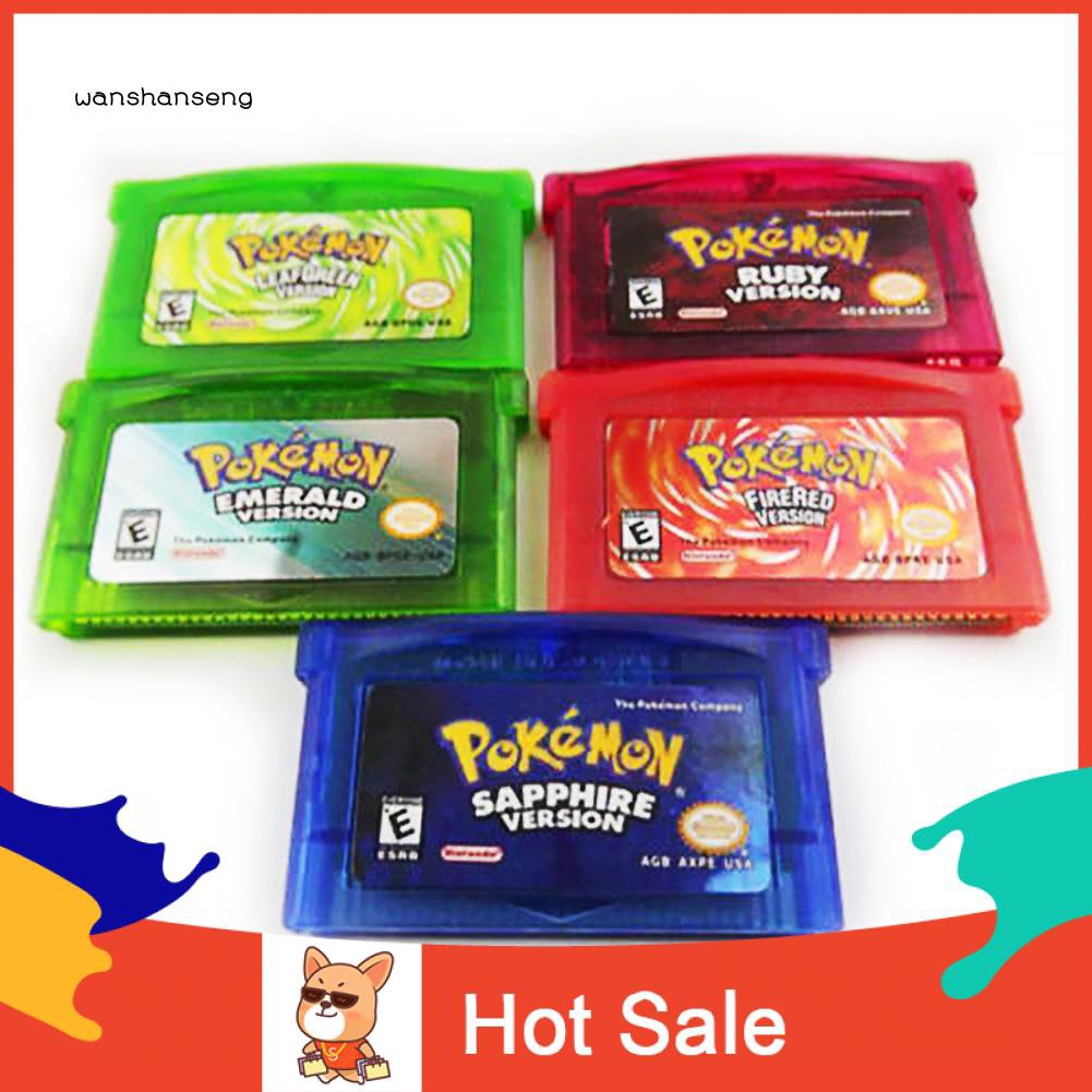 Thẻ Chơi Game Pokemon Ruby / Sapphire / Emerald / Fire Red / Leaf Green / Ruby Cho Gba