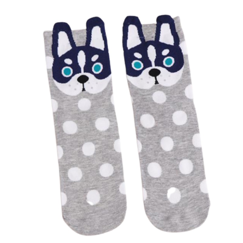 Vớ Cotton Họa Tiết Chó Hoạt Hình 3D Dễ Thương Cho Nam Và Nữ
