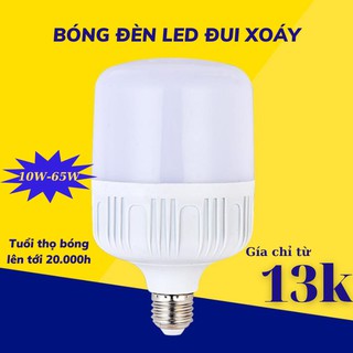 Bóng Đèn LED Bulb Đui Xoáy Ánh Sáng Trắng Tiết Kiệm Điện, Đèn Trần Phú