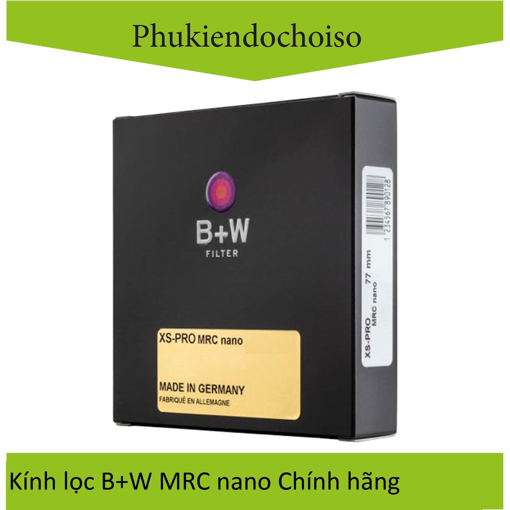 Kính lọc B+W XS-Pro Digital 010 UV-Haze MRC nano 40.5mm,49mm,52mm,55mm,58mm,62mm,67mm,72mm,77mm,82mm,86mm