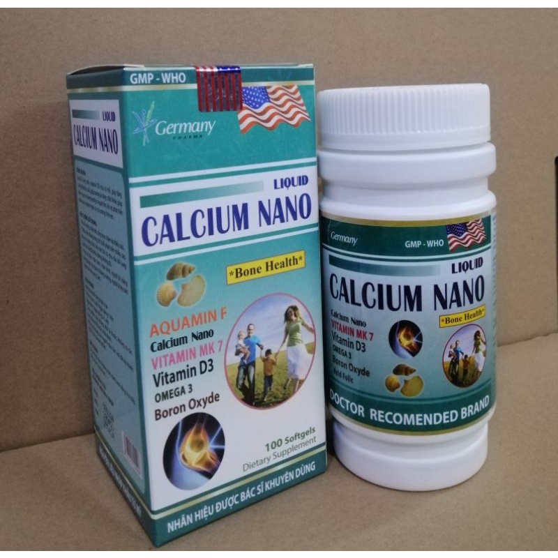 LIQUID CALCIUM NANO Bổ sung canxi giúp xương chắc khoẻ hơn.