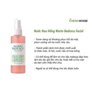 toner mario badescu dạng xịt
