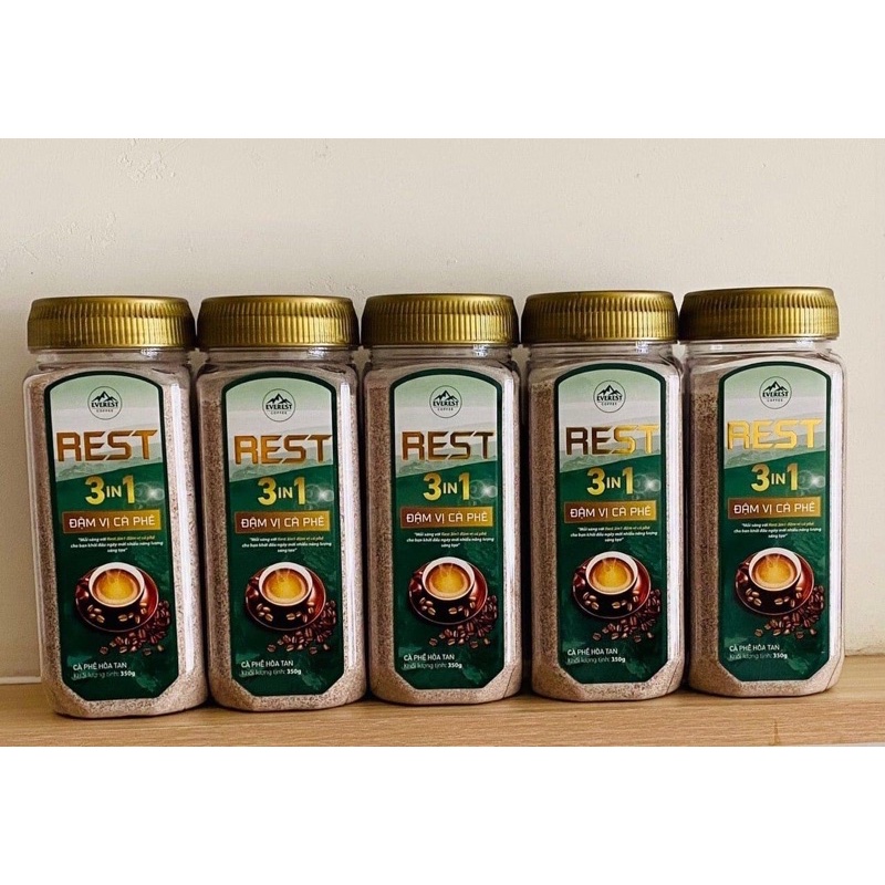 Cà phê sữa REST 3IN1 Đậm vị hũ 350g