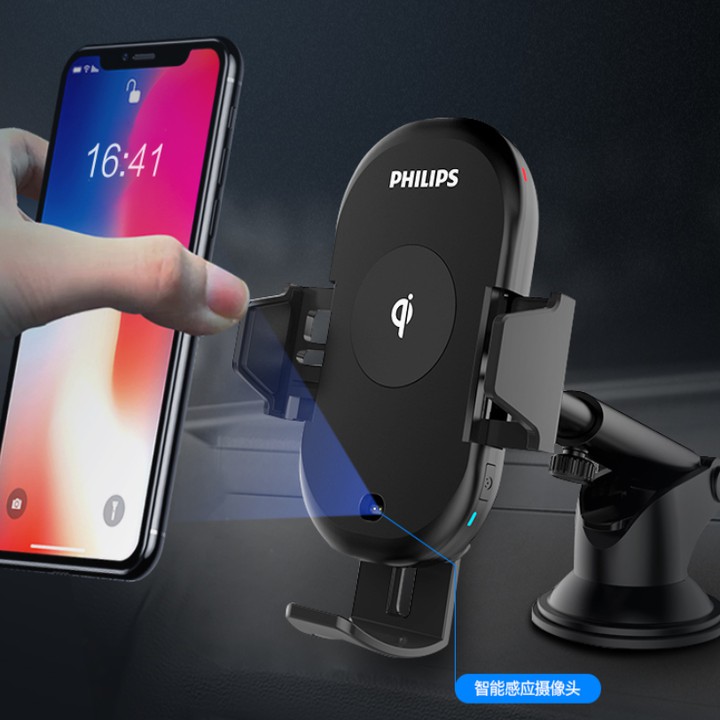Giá đỡ điện thoại kiêm sạc không dây cao cấp trên ô tô nhãn hiệu Philips DLK9411N công suất 10W - Bảo hành 12 tháng | BigBuy360 - bigbuy360.vn