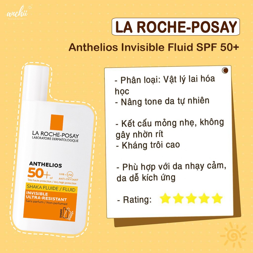 Kem Chống Nắng La Roche Posay Anthelios FLUID INVISIBLE Dành Cho Da Khô 50ml