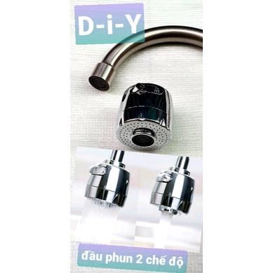 VÒI RƯA CHÉN INOX 304, CỔ BI XOAY 360* (TẶNG ĐẦU VÒI, PHUN 2 CHỨC NĂNG)