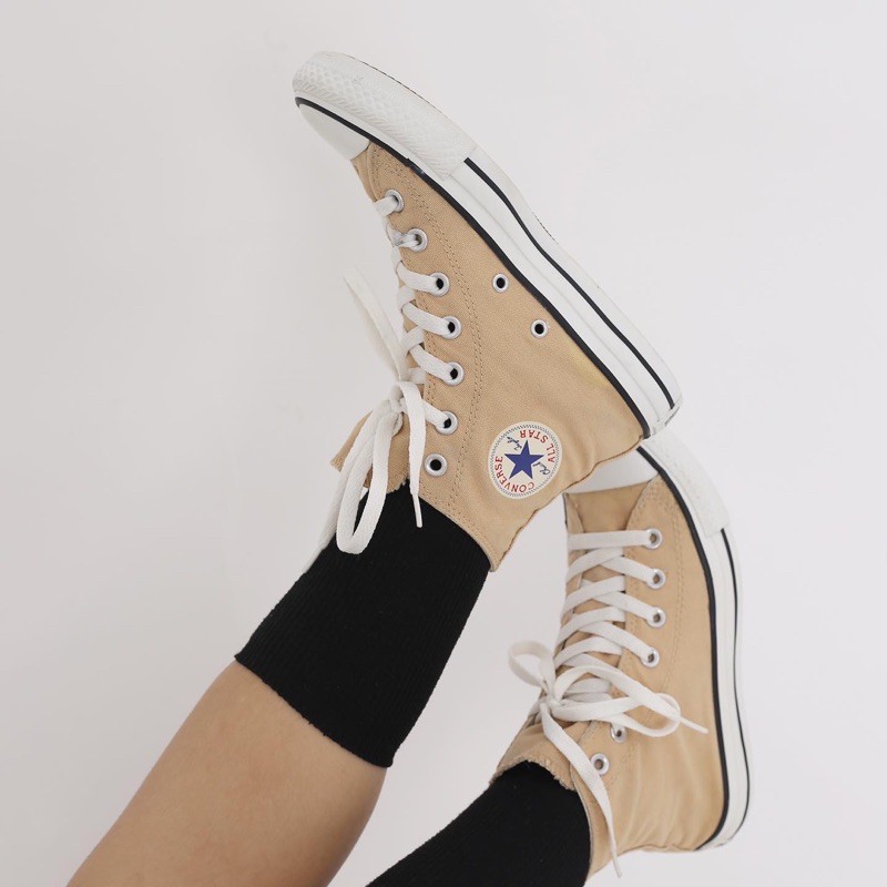 Giày Converse Vàng Kem Đất Hi Real2hand