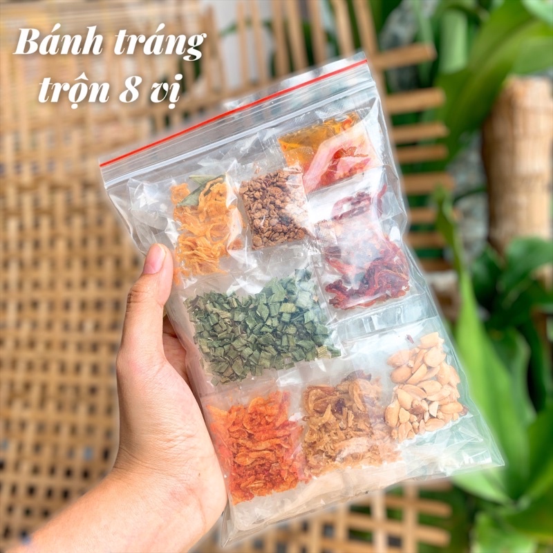 BÁNH TRÁNG TRỘN 8 VỊ SIÊU NGON ĂN VẶT MẠNH HÙNG GIÁ RẺ SÀI GÒN