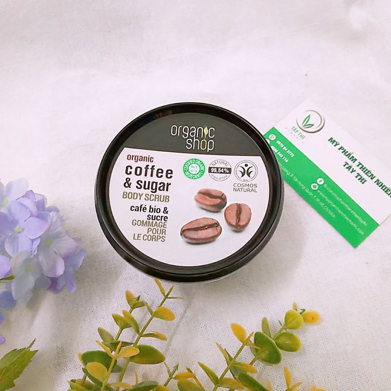 Tẩy da chết toàn thân Organic Shop Organic Coffee &amp; Sugar Body Scrub