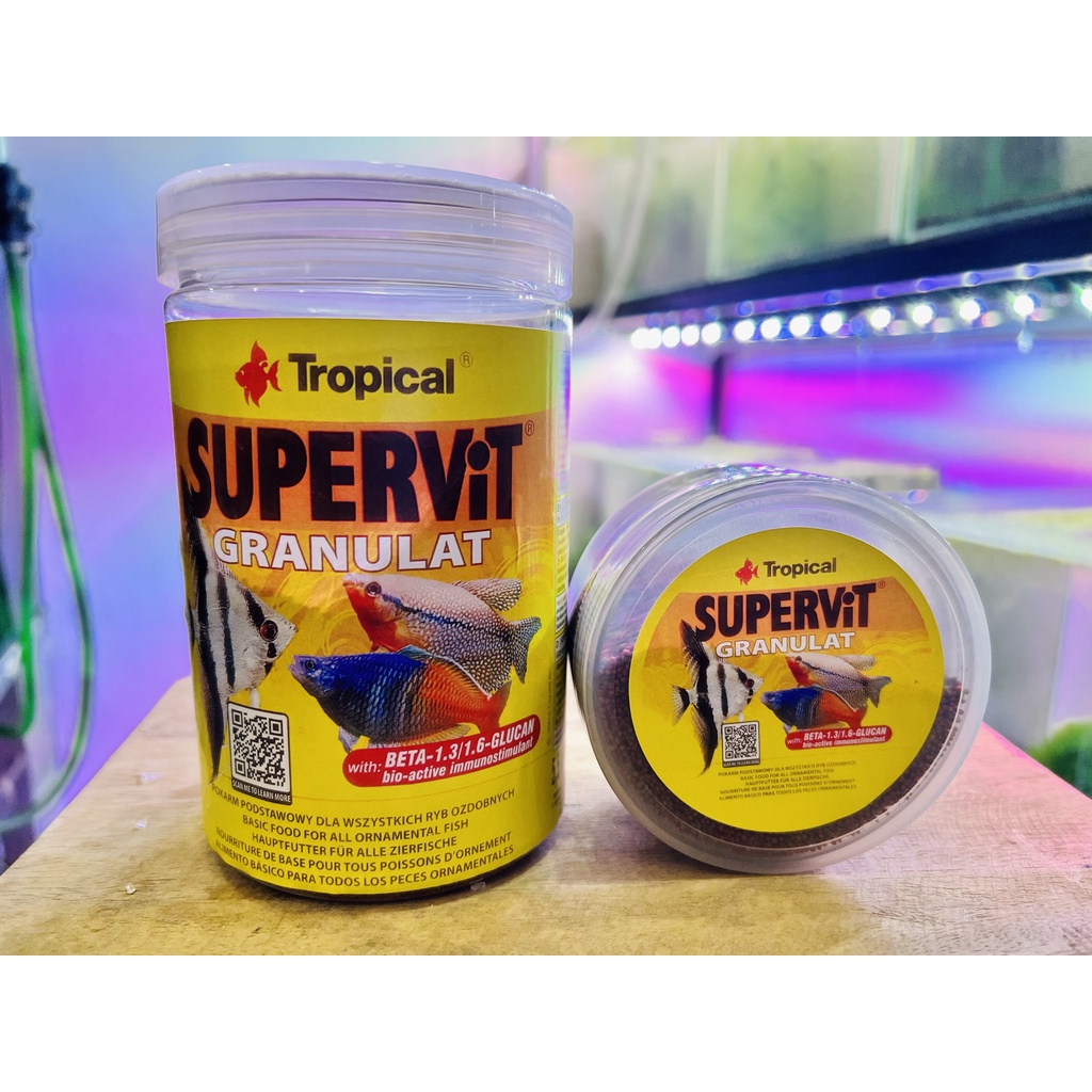 TROPICAL SUPERVIT - Thức ăn Cao cấp cho Các dòng Cầu vồng, thần tiên, đĩa, hải hồ, ali...